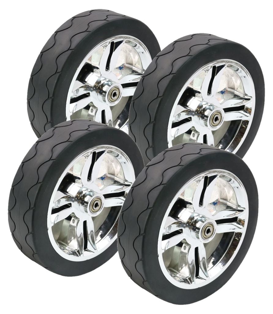 4x Rad Ersatzrad 19cm Ø, 5cm breit für Bollerwagen diverser Produktbild 