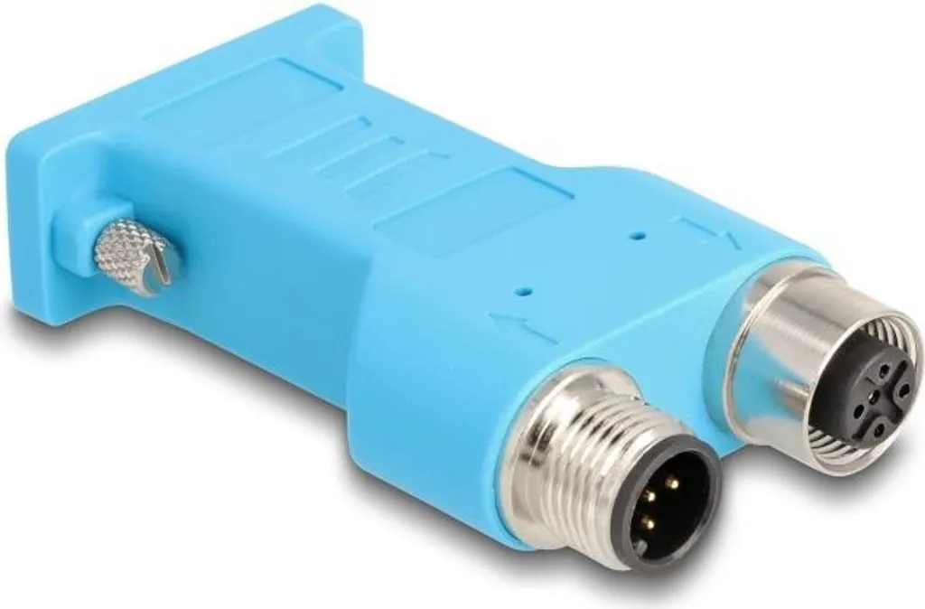 Adaptateur de bus de terrain D-Sub 9 vers M12 5 pin codage A bleu
