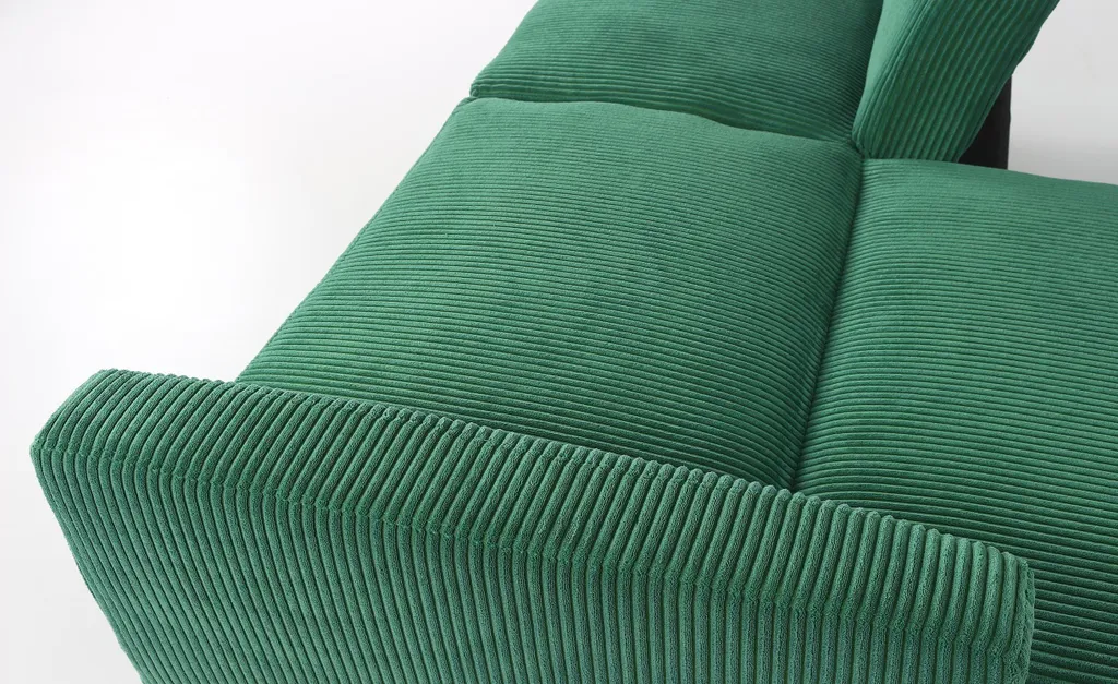 Canapé convertible clic-clac Refresha Velours Vert - Lit d'Appoint Chic - 8