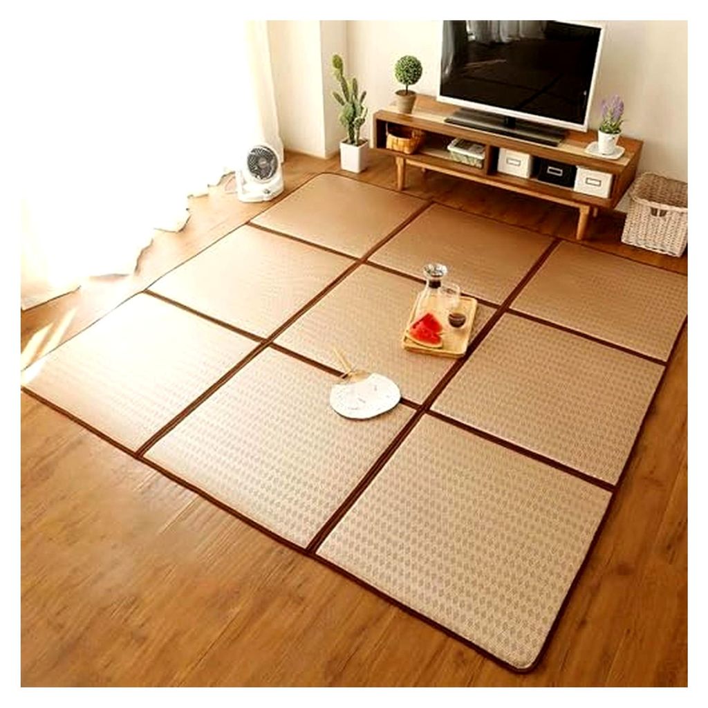 Faltbare Rattanmatte - Atmungsaktive Anti-Rutsch-Matte für Wohnzimmer und Schlafzimmer, ideal zum Krabbeln, Spielen und Entspannen