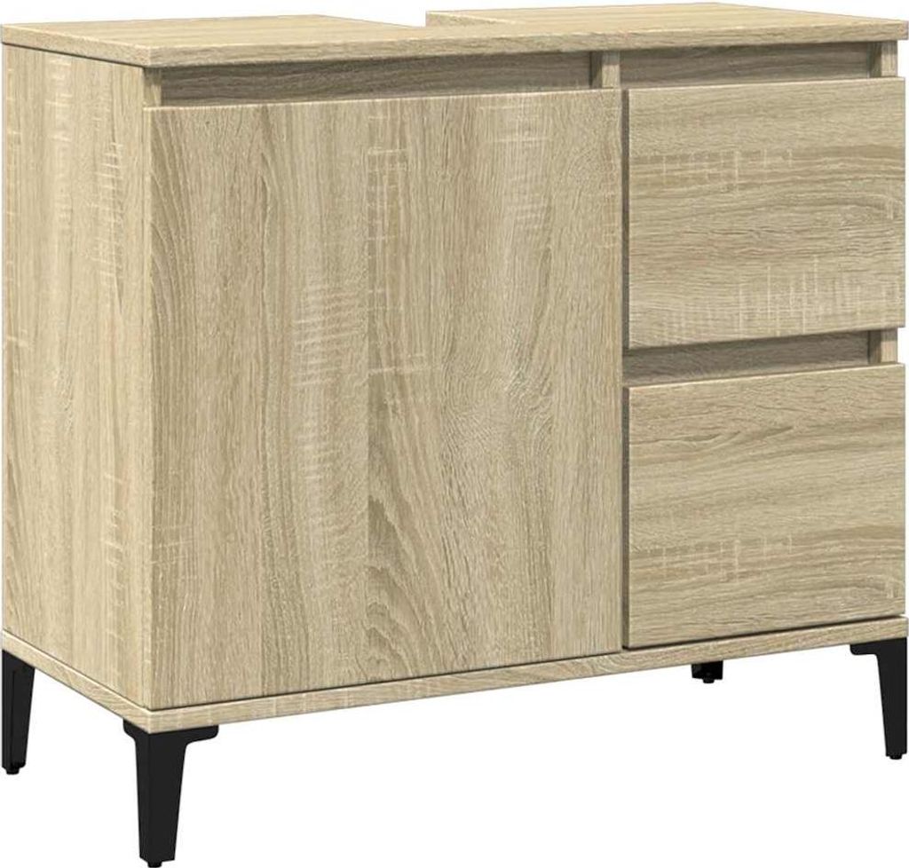 vidaXL Koupelnová skříňka Sonoma Oak 65x33x60 cm Dřevěný Obrázek produktu 