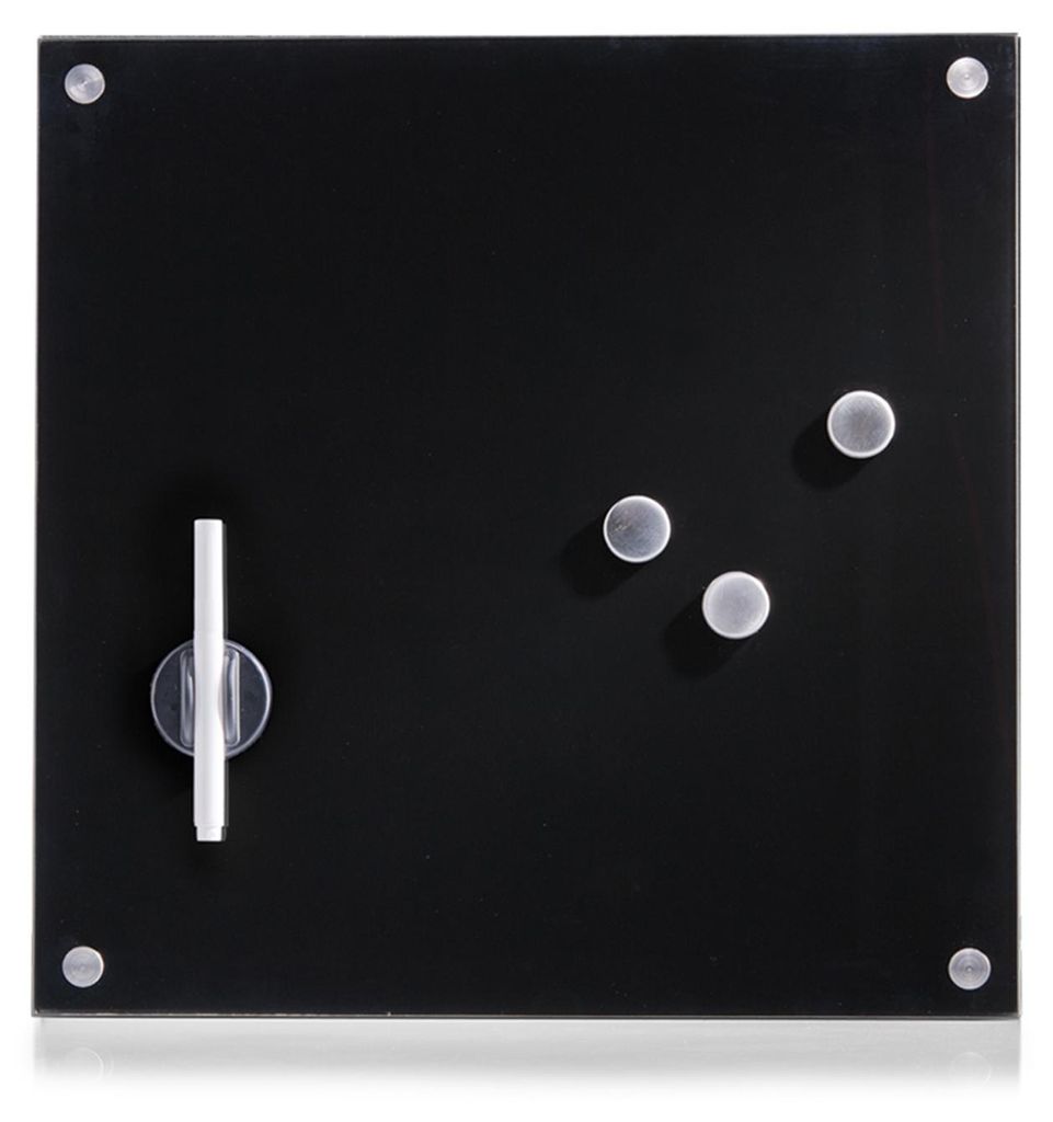 Zeller Memobord, Glas, schwarz 40x40 Produktbild 