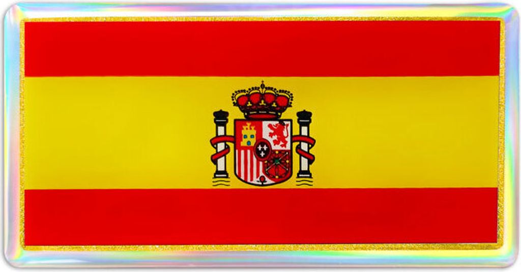 Adesivo 3D Bandiera Spagna HQ Immagine del prodotto 
