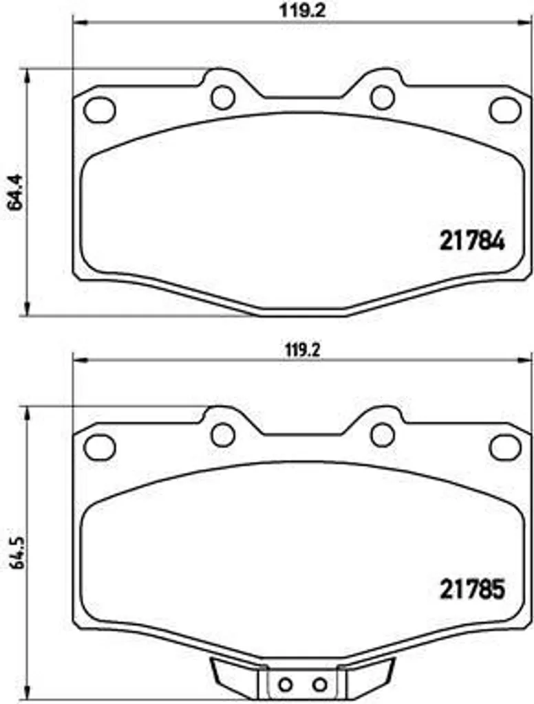 Brembo P 83 095 Plaquettes de Frein Avant pour Hilux OE 0449135030