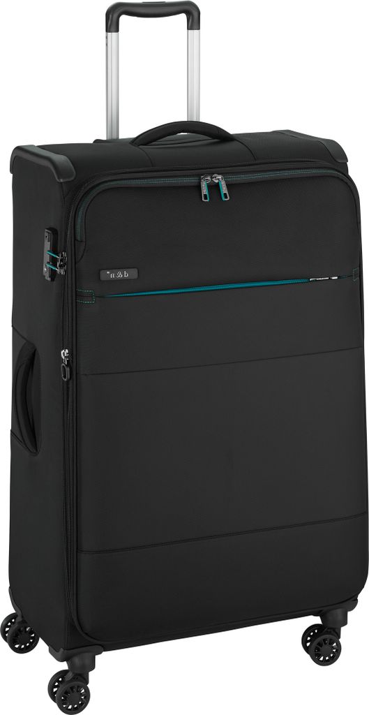 Mittlerer 71 cm TSA Reisetrolley Rollen Koffer 2,9 kg 70 Li plus Schwarz Bowatex