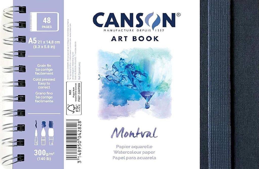 CANSON Skizzenbuch ART BOOK Montval DIN A5 24 Blatt