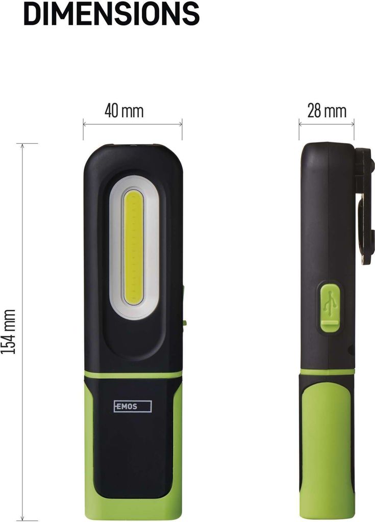 EMOS wasserdichte LED-Arbeitsleuchte mit knickbarem Produktbild 5