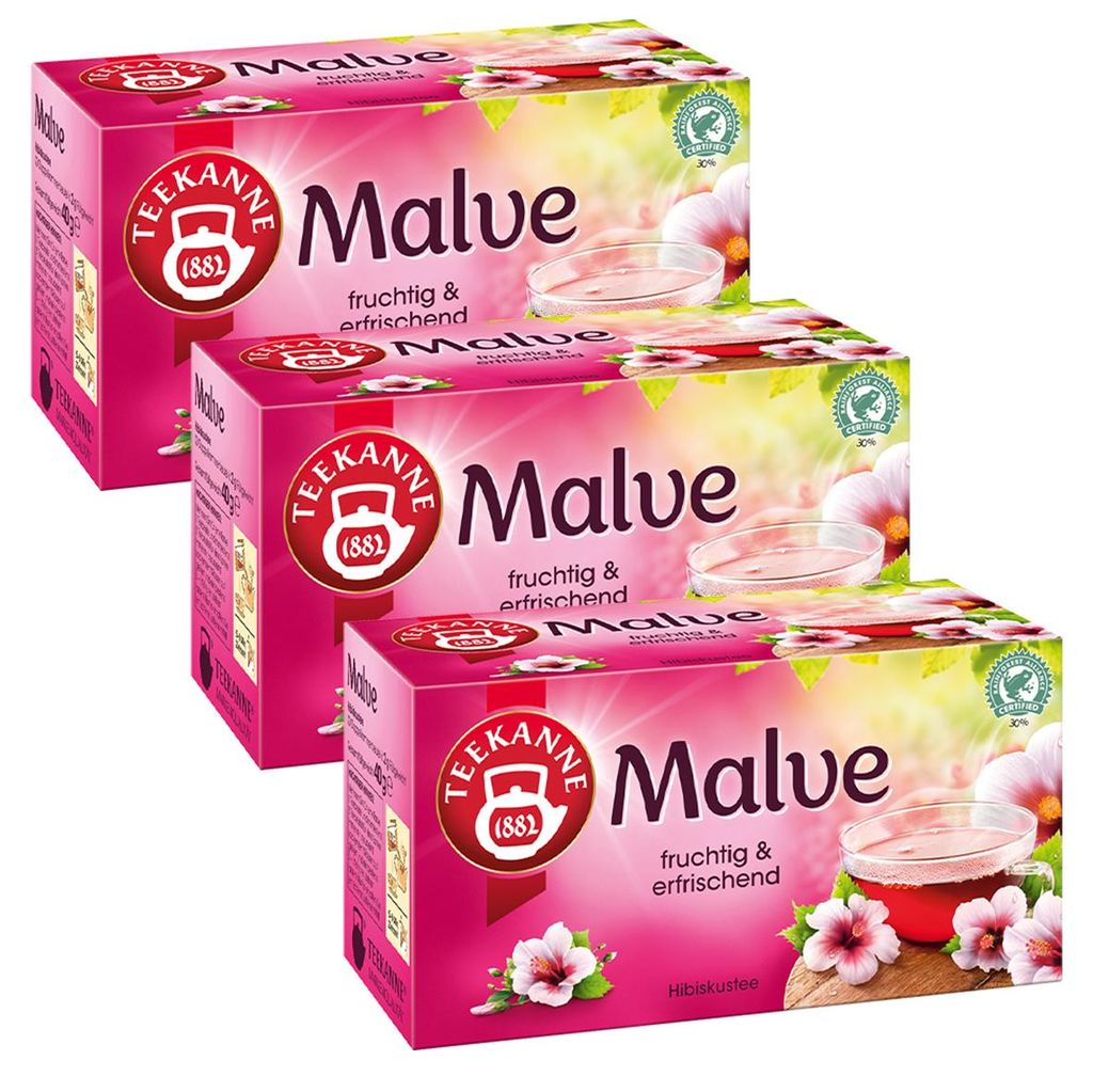 Teekanne Spritzige Malve Hibiskusblütentee Kräutertee 40g Produktbild 