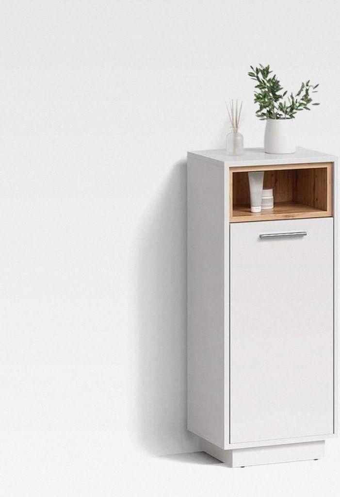 Midischrank Temo, Weiß, 30 x 93 cm