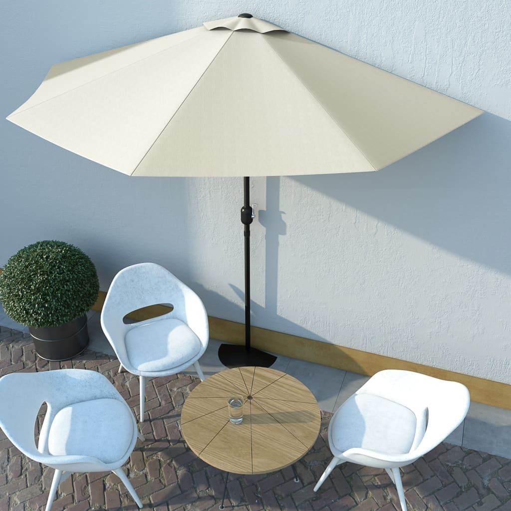 vidaXL Parasol balkonowy z aluminiowym drążkiem w kolorze Zdjęcie produktu 