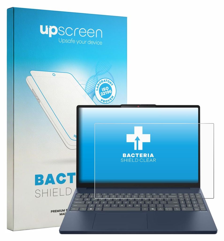upscreen Schutzfolie für Lenovo IdeaPad Slim 3i Gen 11 15" Displayschutz Displayschutzfolie Folie Klar antibakteriell