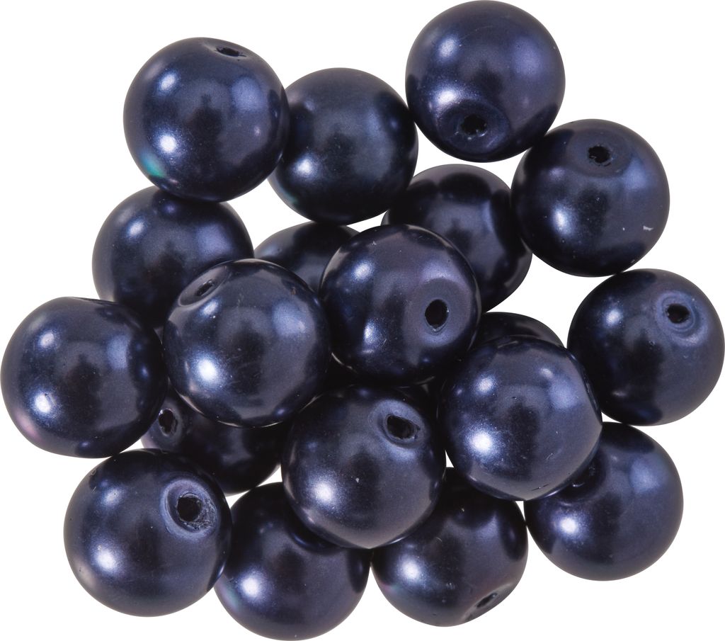 PRACHT Glaswachsperlen 10 mm 20 Stück Bastelperlen Produktbild 