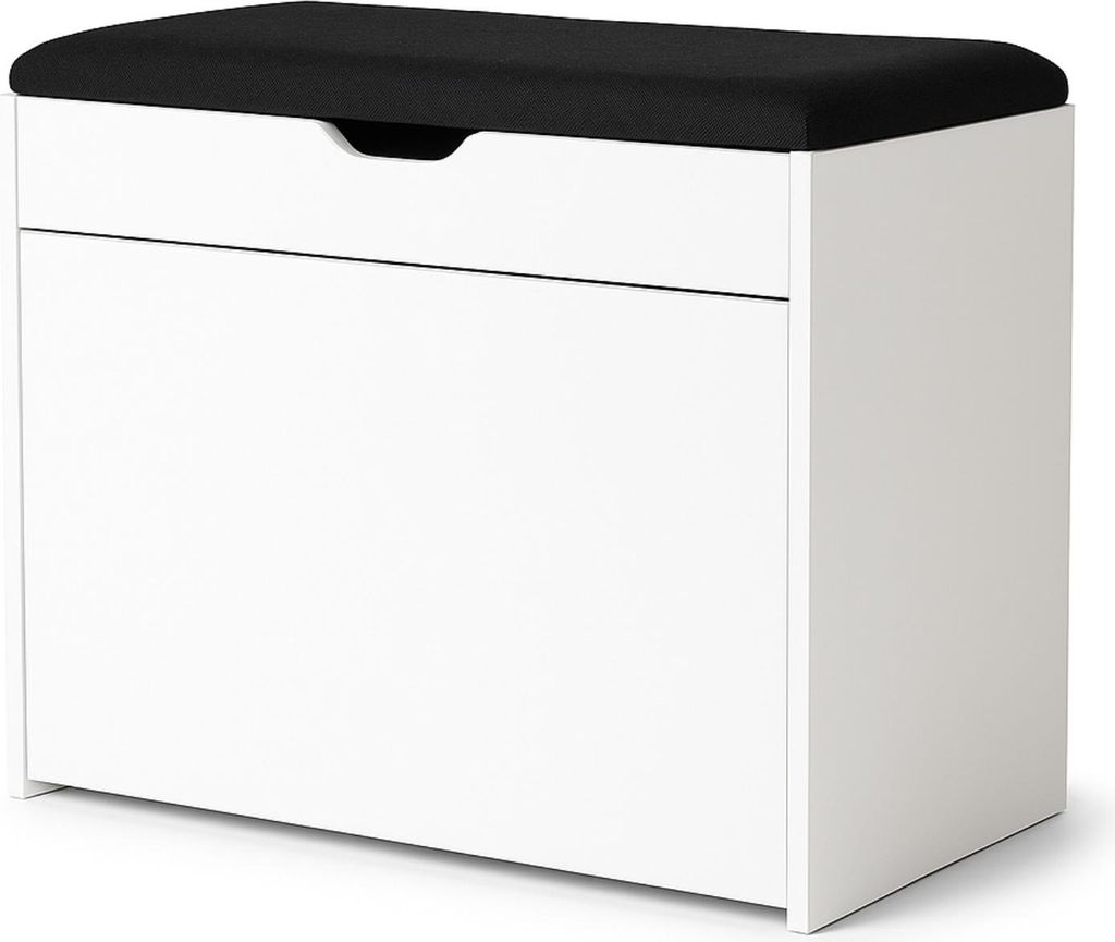 Schuhschrank mit Sitzfläche und ausziehbaren Regalen SCALA, 57 x 30 x 53 cm