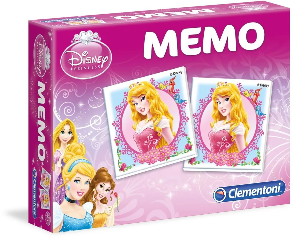 Clementoni Princesse Mémo Jeu de Mémoire Éducatif pour Enfant 4 Ans