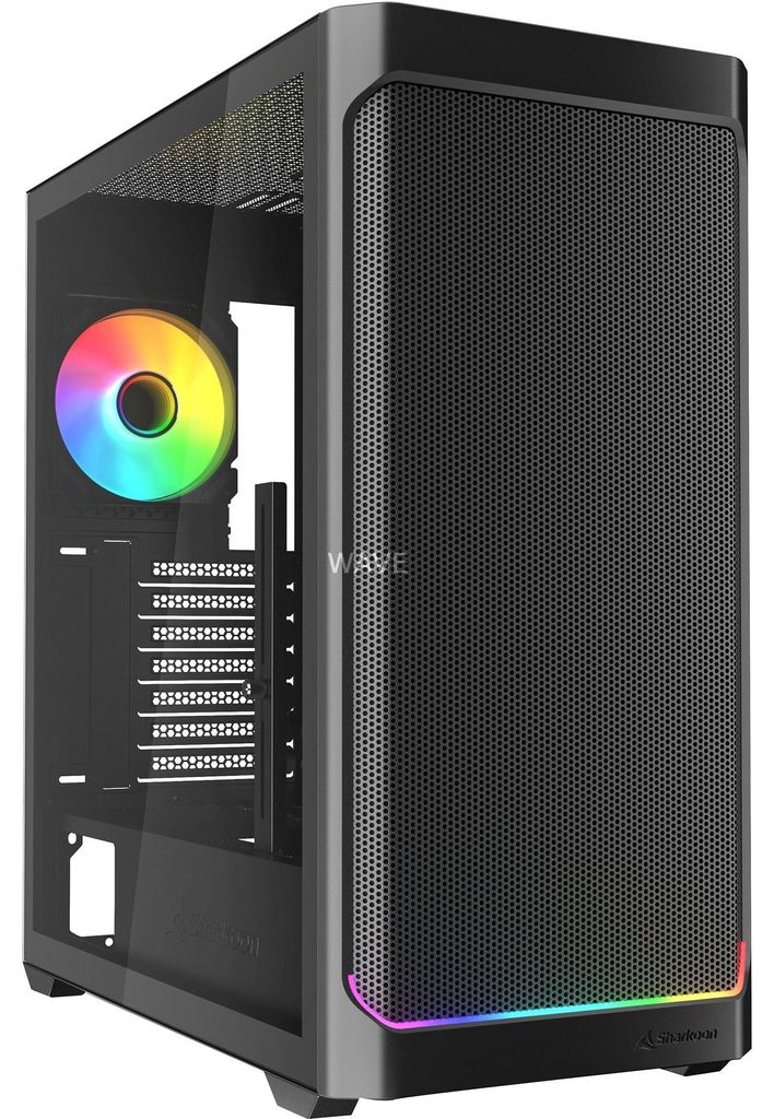 Sharkoon AK4W RGB Strip, Tower-Gehäuse, (Tempered Glass)