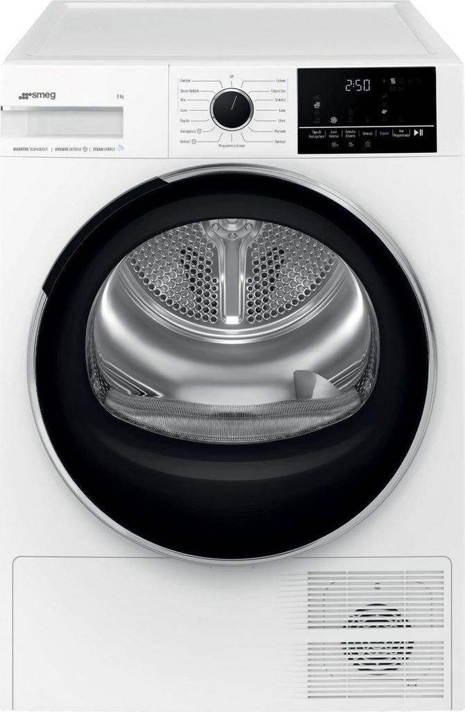 Smeg DNP08SEB Wäschetrockner Freistehend Frontlader 8 kg Weiß