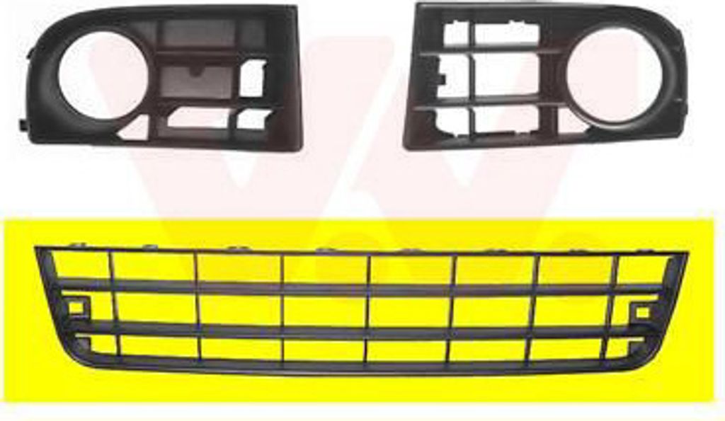 VAN WEZEL Lüftungsgitter Grill Stoßfänger für VW Golf V Produktbild 