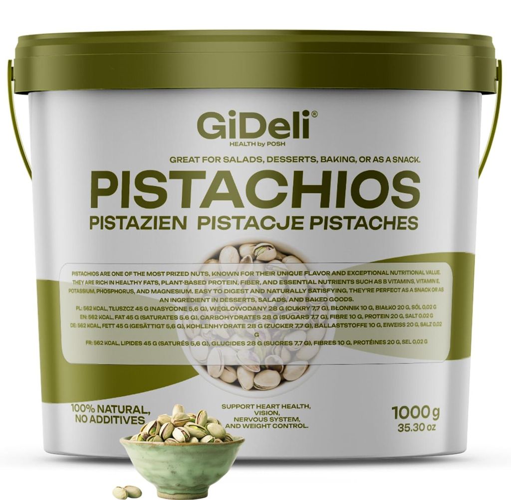 Pistazien 1kg Geröstet Gesalzen mit Schale Vegan Keto Produktbild 