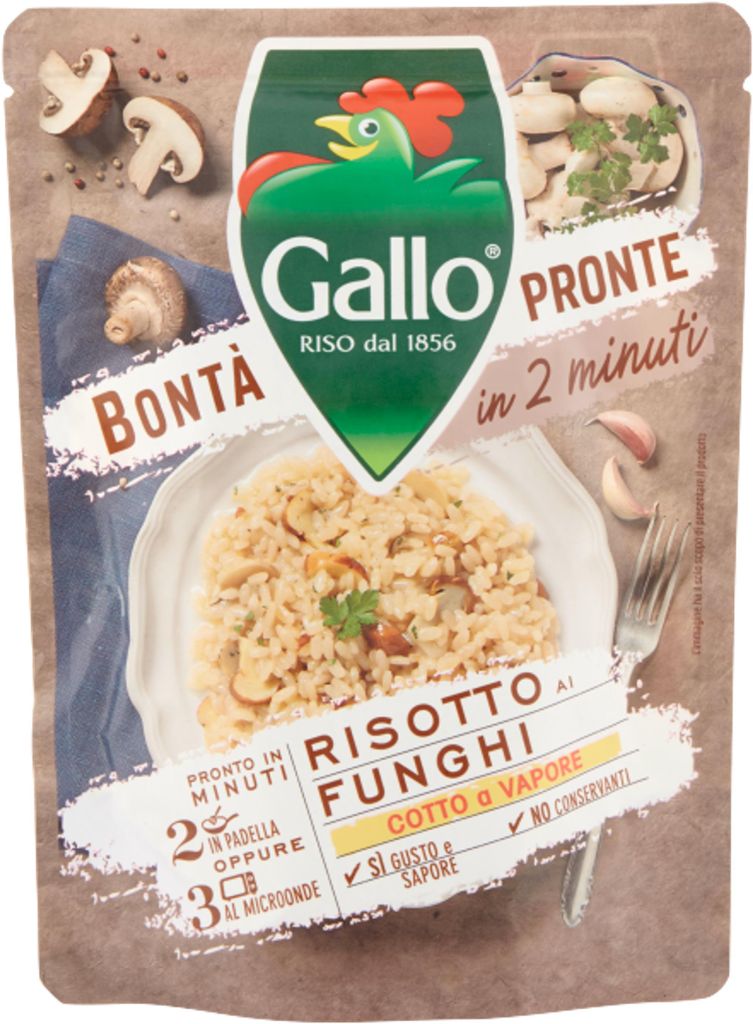 Risotto aux champignons, 250 g, marque Gallo Image du produit 