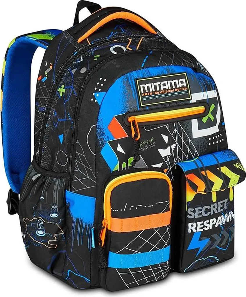 Cartable scolaire extensible Mitama New Plus CyberPlay avec dos renforcé