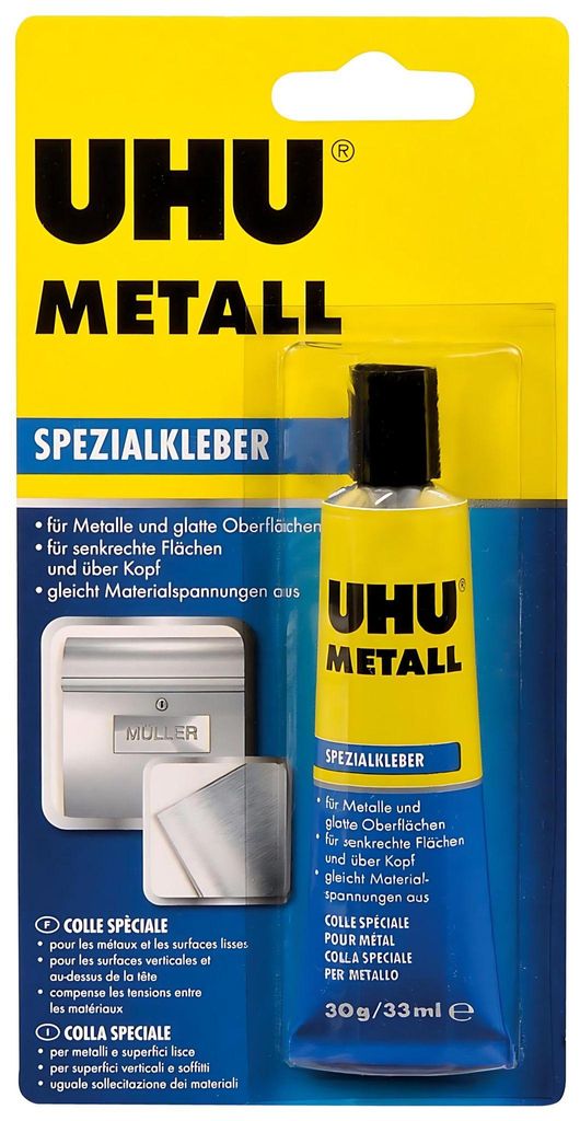 UHU Spezialkleber Metall Tube 30g Blister Produktbild 