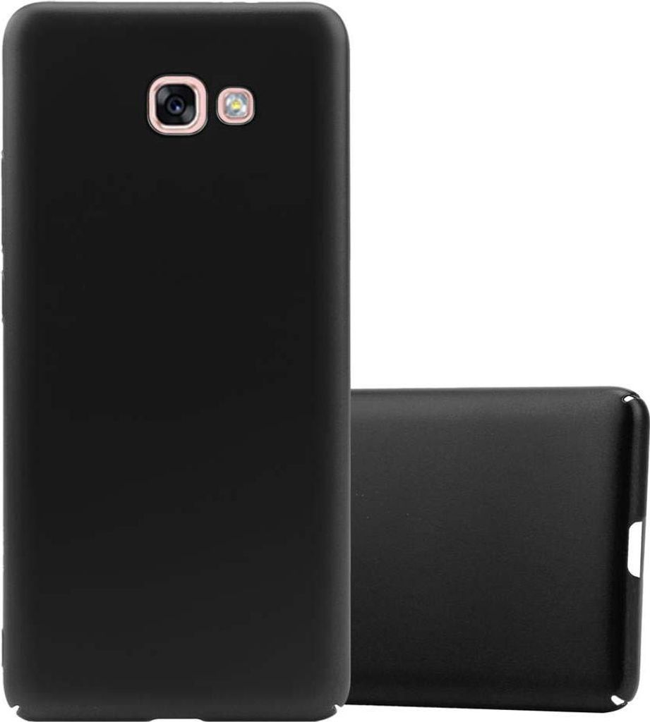 Cadorabo Hülle für Samsung Galaxy A7 2017 Schutzhülle in Schwarz Hard Case Handy Hülle Etui
