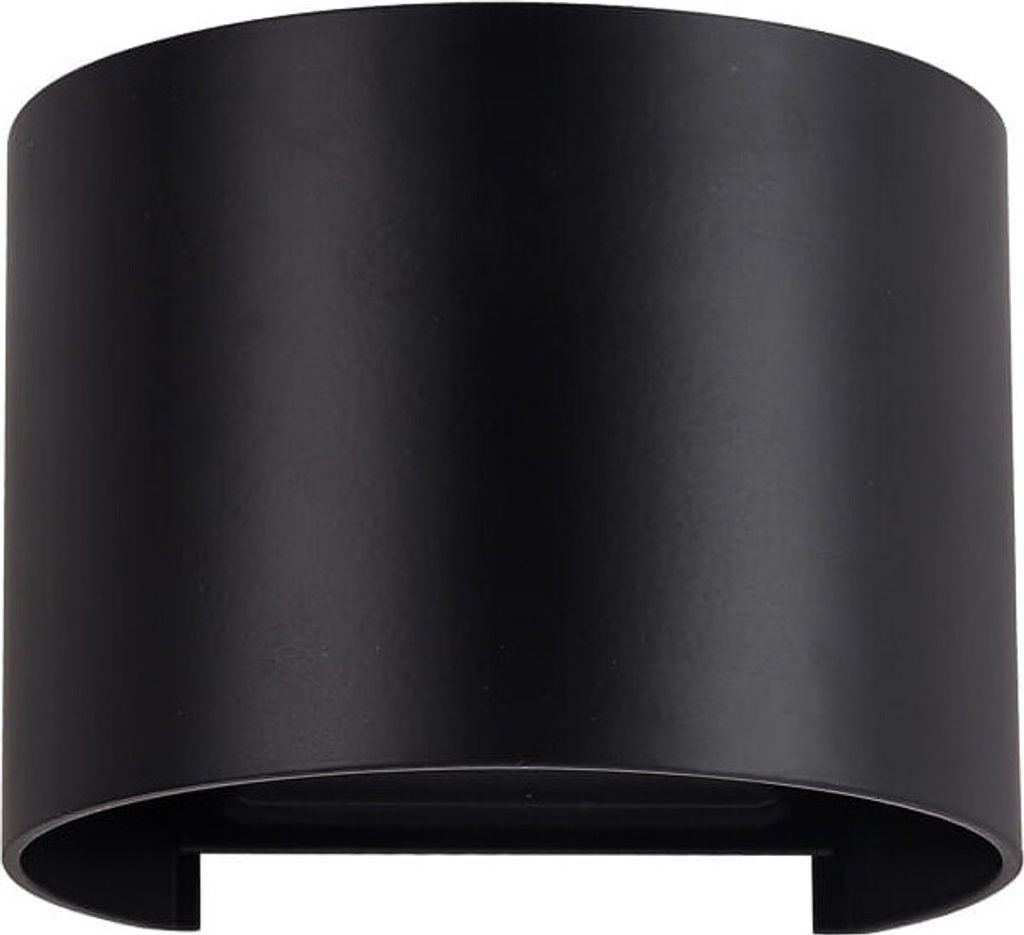 Italux PL-208B Runde Sorento moderne Außenwandleuchte 6W = 300lm LED weißes Licht (3000K) IP54