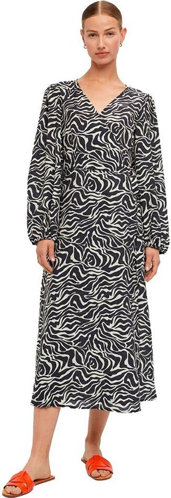 Object Leonora Langarm-midikleid Schwarz 40 Frau Schwarz 40