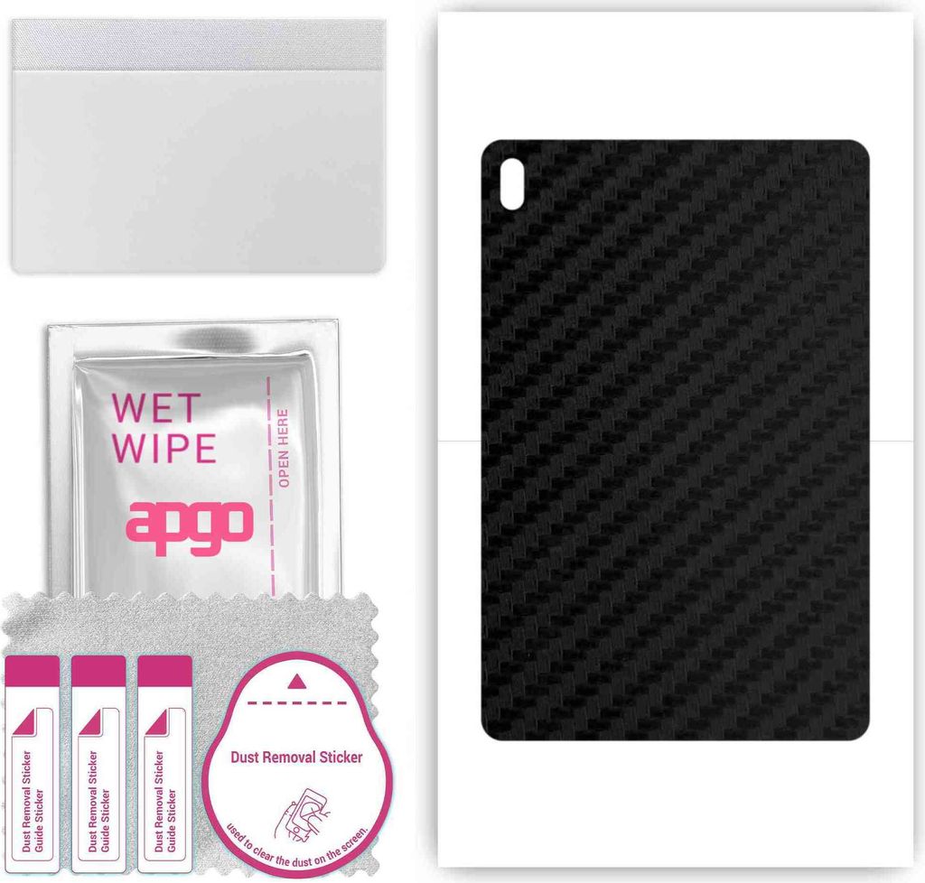 apgo Rückseite Schutzfolie, Skin, kompatibel mit Samsung Galaxy Tab S7 FE 5G, Hinten Displayschutzfolie aus Vinylfolie, kratzfest, einfache Montag...