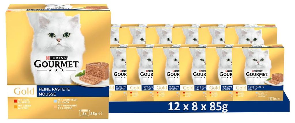GOURMET Gold Feine Pastete Katzenfutter nass, Sorten-Mix Produktbild 