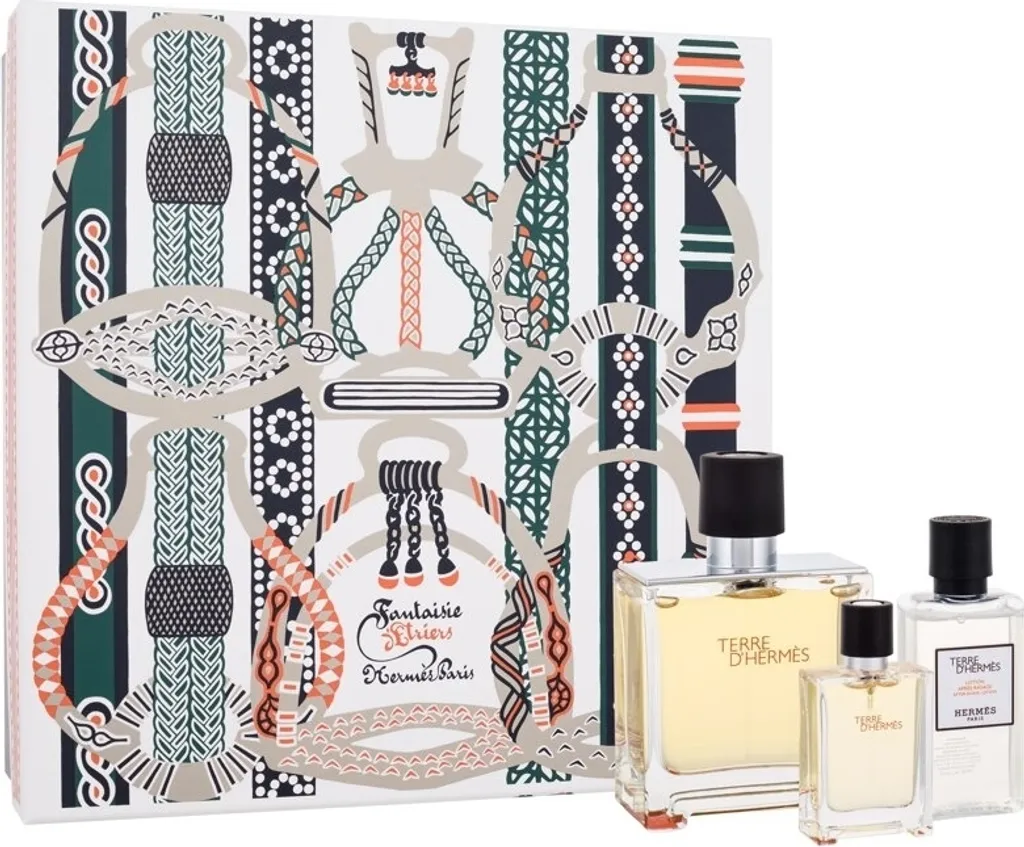 Terre d'Hermès Eau de Parfum 75 ml Flacon Rechargeable Set Luxe 3 Pièces
