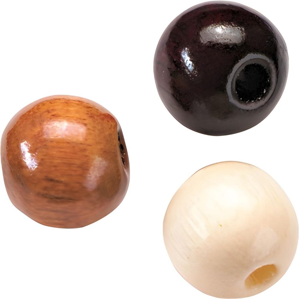 Holzperlen 6mm VE=125 Stück braun