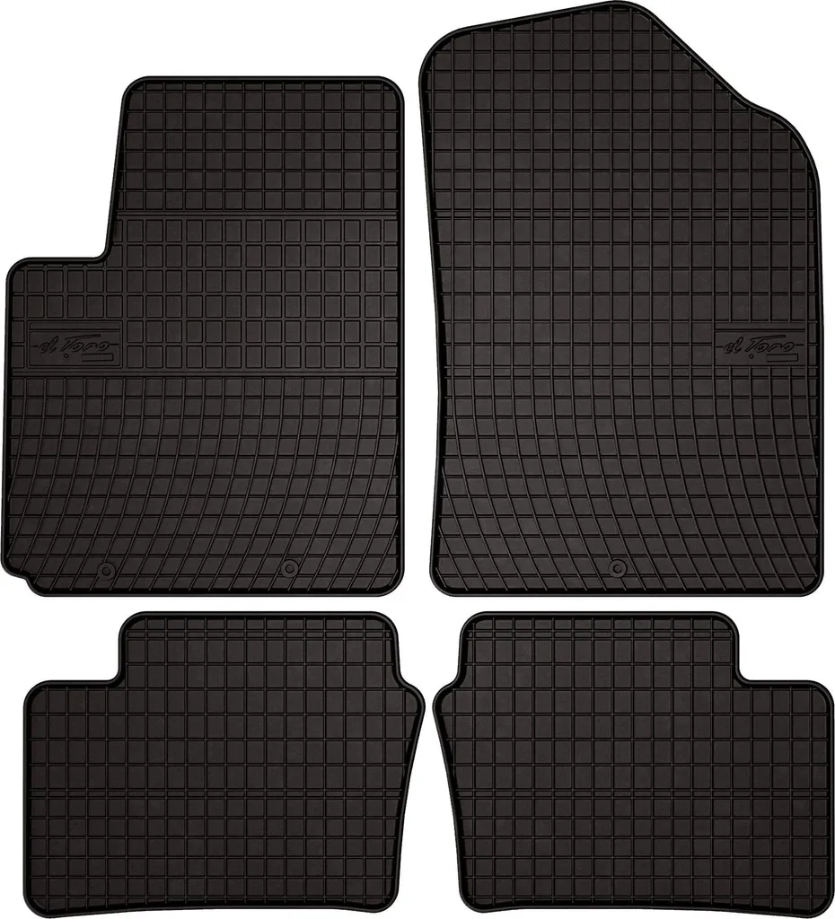 Accessori Kia Picanto II: Set 4 Tappetini Gomma Neri 2011-2017