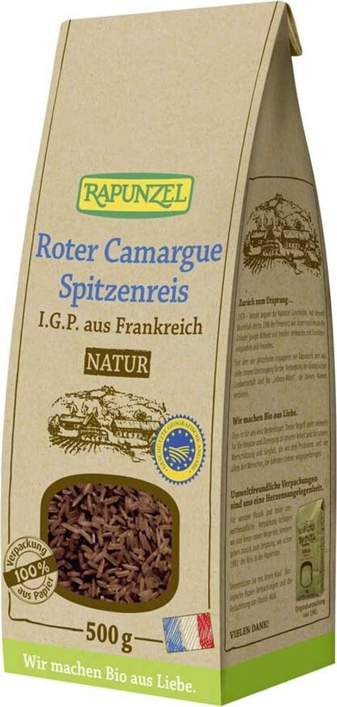 Riz rouge de Camargue nature 500g Image du produit 