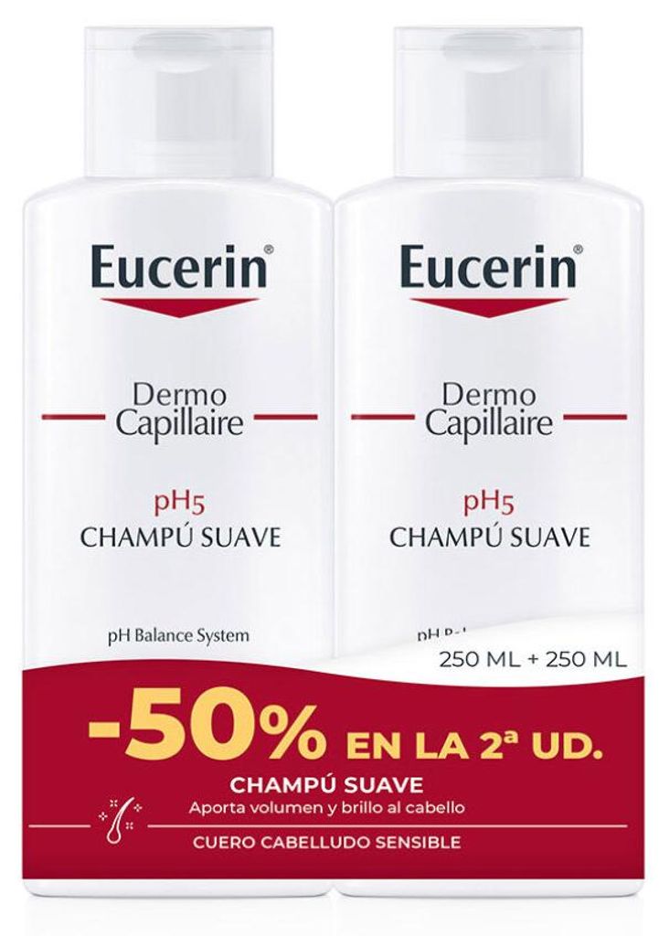 Paquete de champú suave Ph5 Eucerin, 2 unidades de 250 ml Imagen del producto 