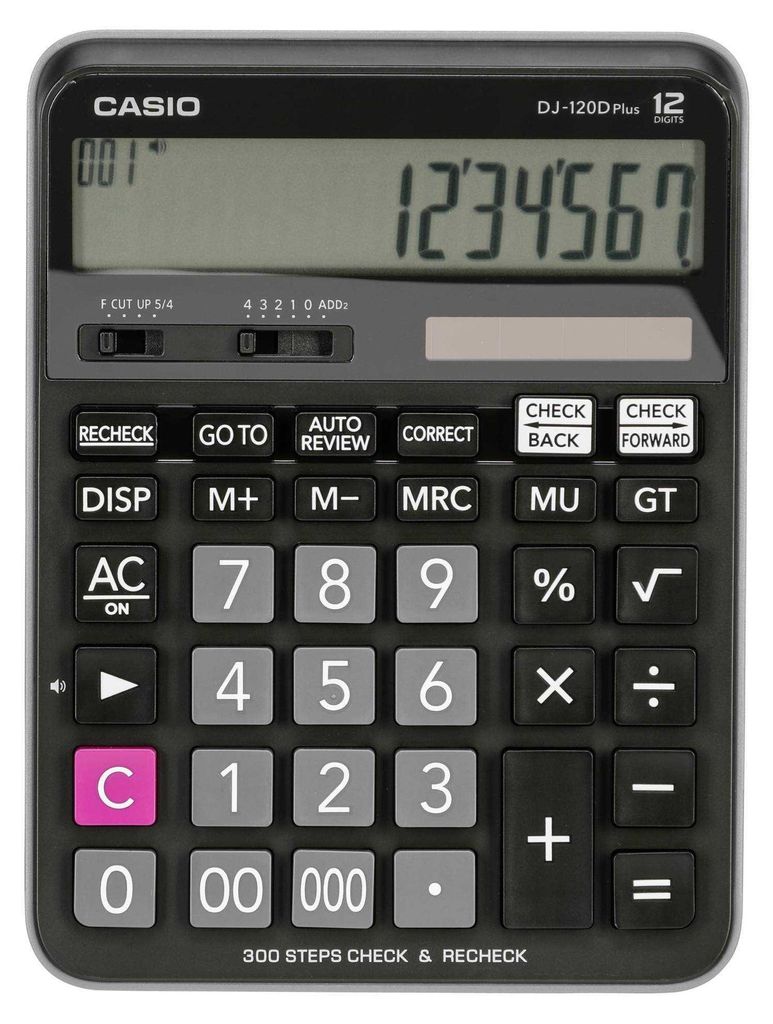 Casio DJ-120D Plus - Stolní kalkulačka - 12 číslic - Obrázek produktu 