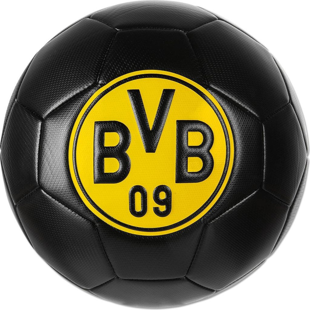 Borussia Dortmund BVB Ball schwarz embossed Produktbild 