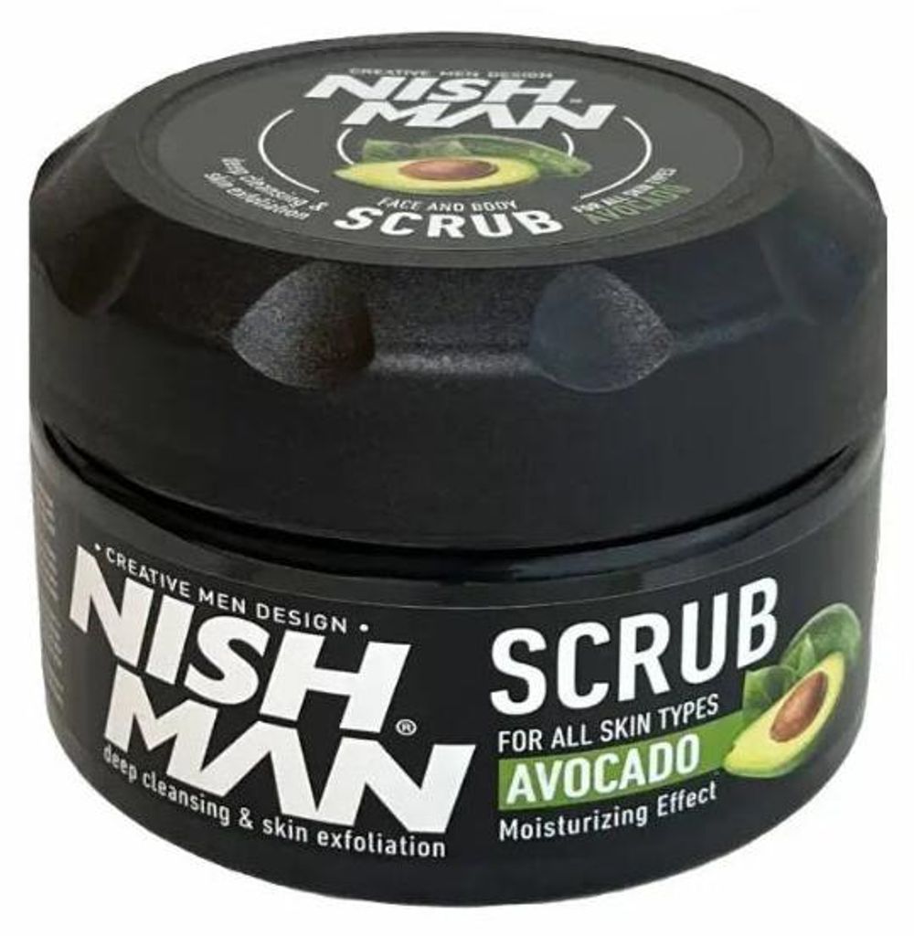NISHMAN Gelaatsscrub 300 ml - Avocado Productafbeelding 