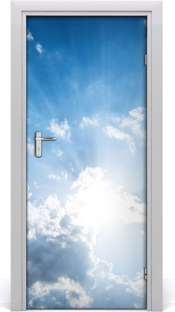 Tulup Türaufkleber 85x205 cm Dekorative Aufkleber Selbstklebend Wasserdichte Tapete Abnehmbar Schlafzimmer Wohnzimmer Wohnkultur - Wolken im Himmel