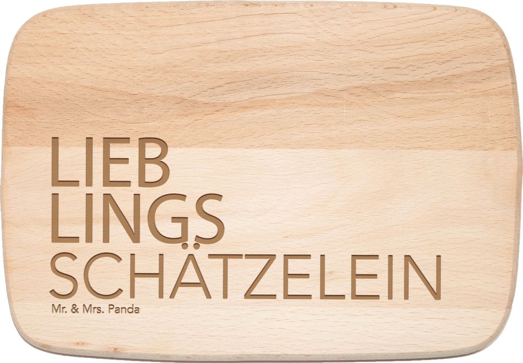 Mr. & Mrs. Panda Holz Schneidbrett Schätzelein - Transparent - Geschenk, Geschenkidee, Spruch, Holzbrett, Frühstücksbrett, Ehefrau, Frühstücks...