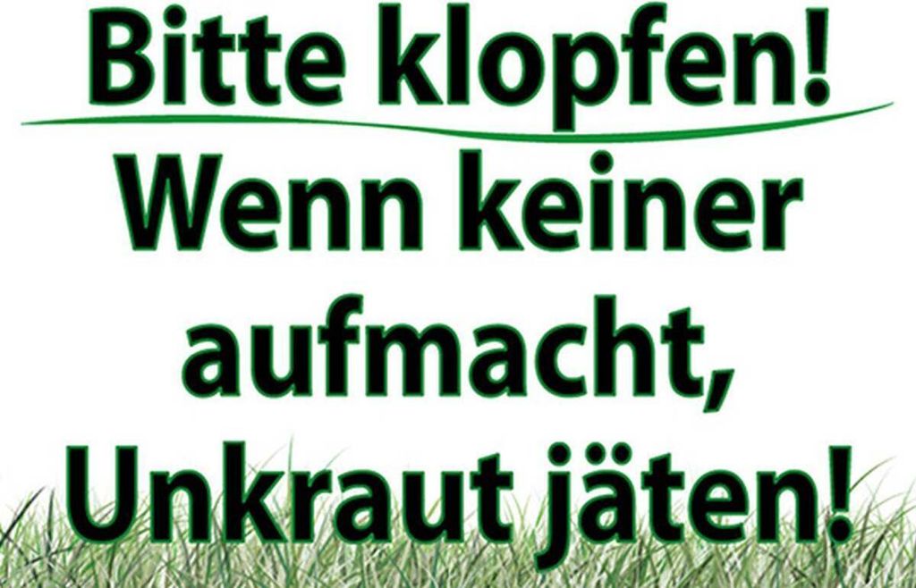 vianmo Holzschild 20x30 cm keiner aufmacht Unkraut jäten