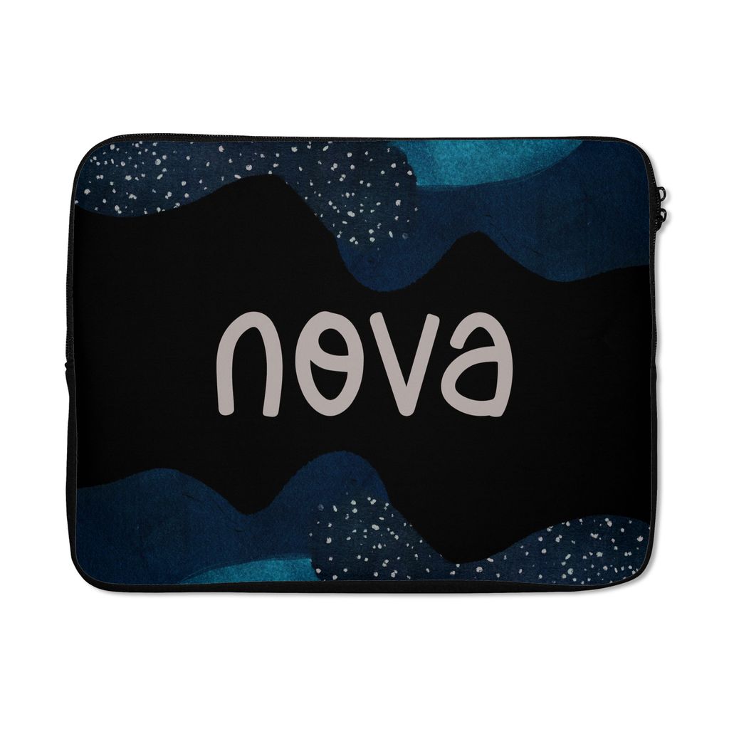 MuchoWow Laptop Hülle 17 Zoll Laptoptasche Nova - Pastell - Mädchen - Zipper - Schutzabdeckung