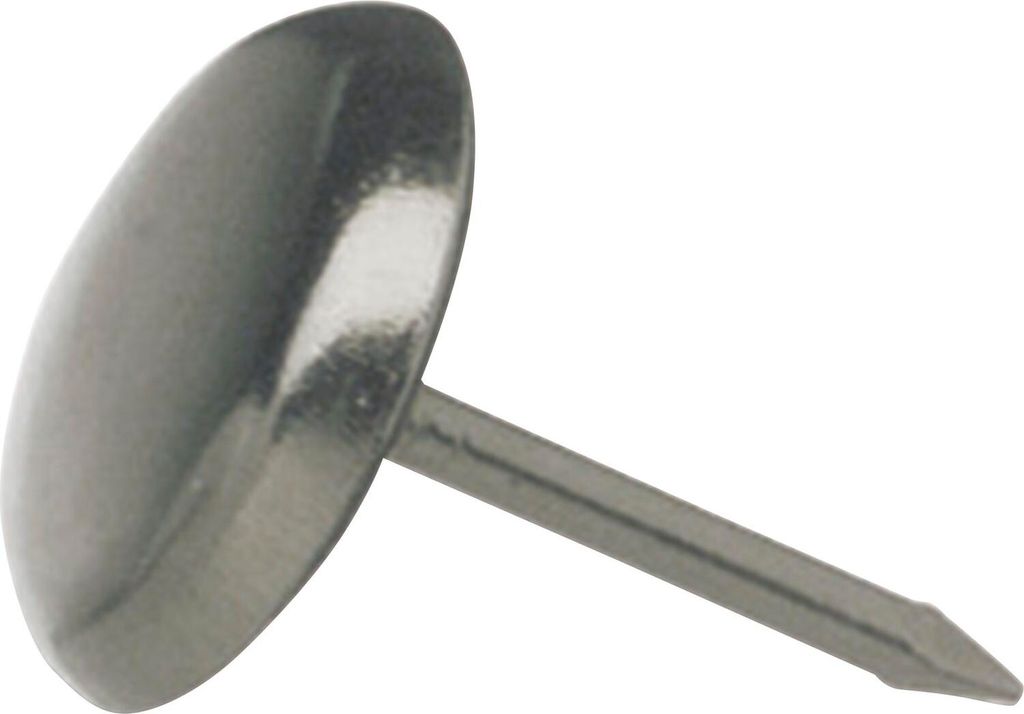 Nagelgleiter mit Stahlkappe und Einschlagstift 2, rund, ø25, FE vernickelt