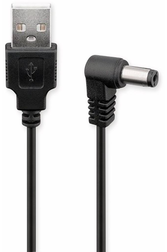 goobay Cavo USB Dc 5,5 x 2,5 mm nero 1,5 m Immagine del prodotto 