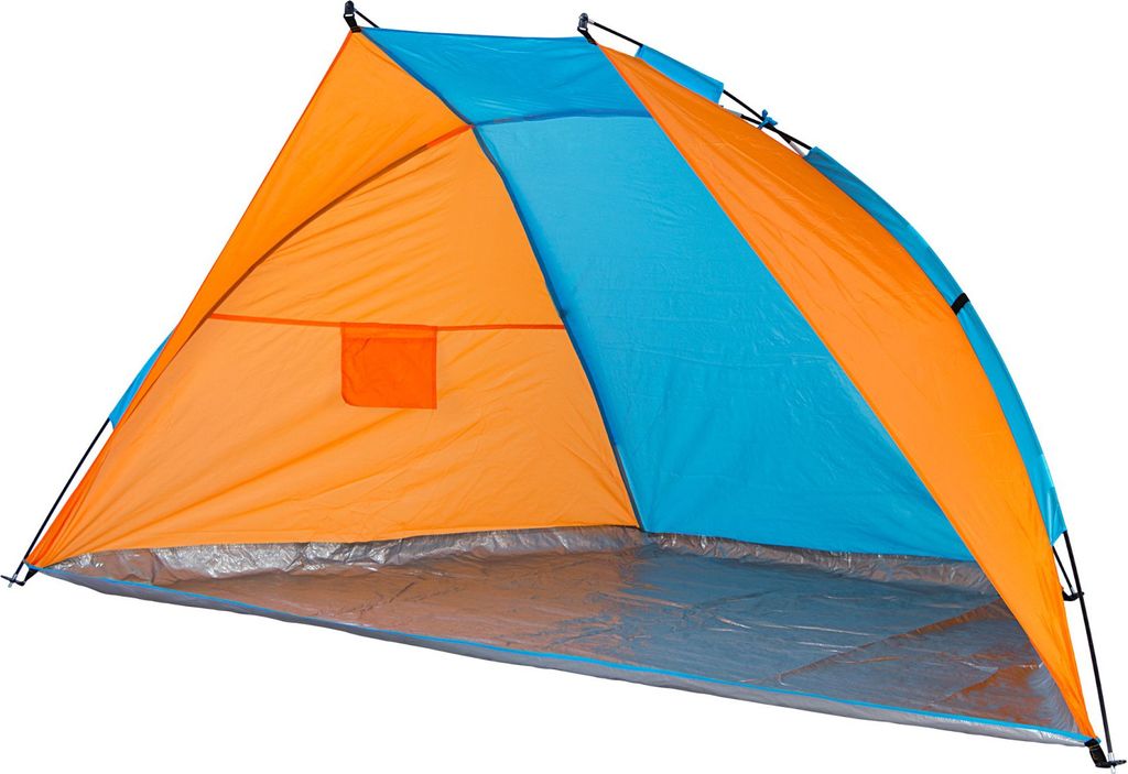 Abbey Strandtent 270 x 120 x 120 cm Blau / Orange Produktbild 