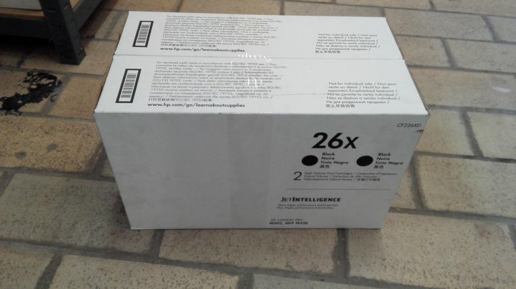HP 26X 2er-Pack Schwarz Original LaserJet Tonerkartuschen Produktbild 