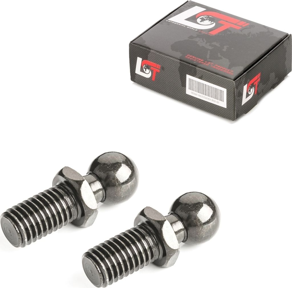 2x Universal Kugelgelenk Zapfen M10 Gewinde 13mm Kugelkopf DIN71803 Gasfeder KFZ