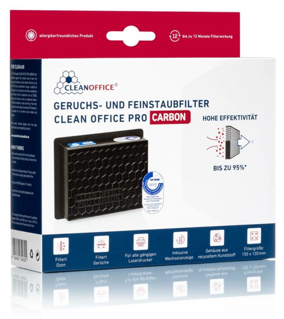 Cleanoffice 16/840.30.30 Drucker Feinstaubfilter Carbon Productafbeelding 