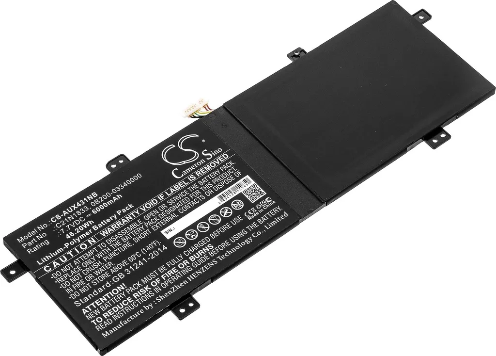 Batterie Li-Polymer 47Wh pour Asus BX431FB S450 S431FL-AM043T de Qualité