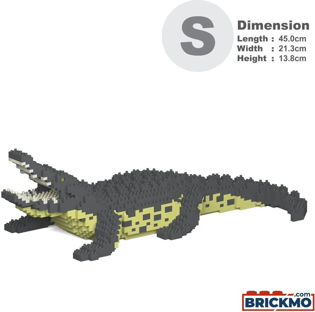 Sculpture Crocodile JEKCA ST19RT01 Robuste sans Colle pour Collectionneur